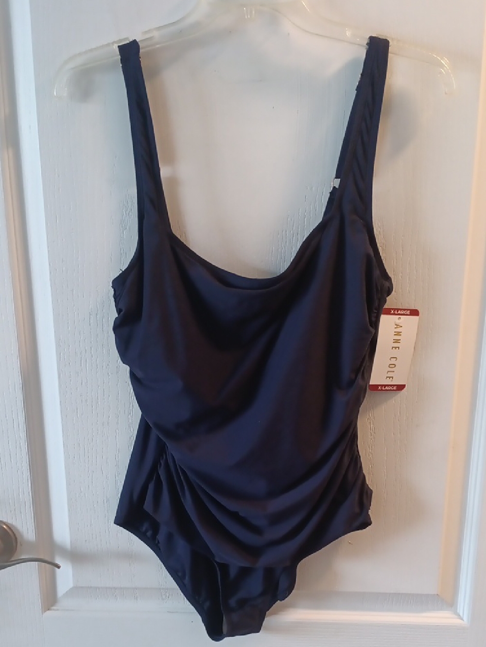 Anne Cole Women's Navy One-Piece Swimsuit X-LARGE